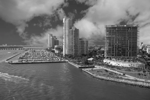 Узбережжя міста Маямі-Біч, штат Флорида — стокове фото