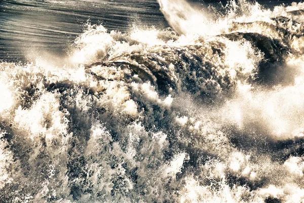 Jättevåg Väg Att Krascha Vid Havet Italien — Stockfoto