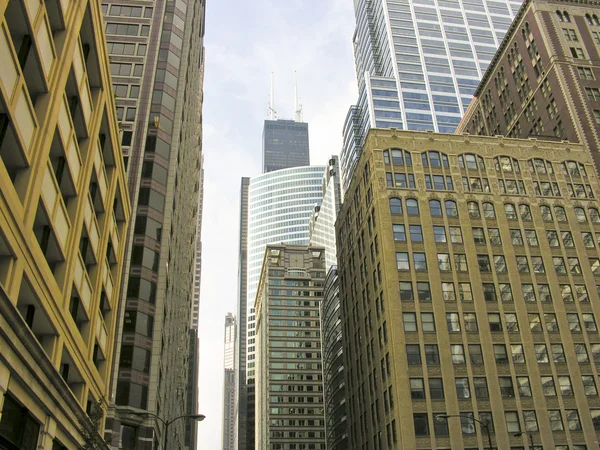 伊利诺伊州芝加哥的灯光与色彩 — 图库照片