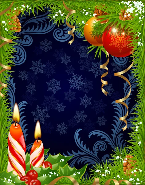 Natal e Ano Novo cartão de saudação 20 — Vetor de Stock
