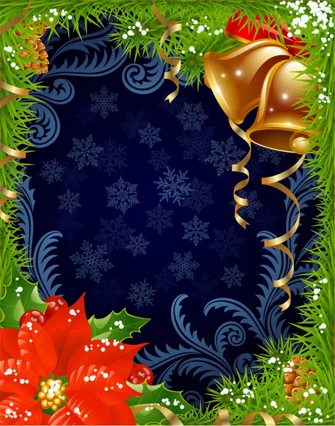 Weihnachts- und Neujahrsgrußkarte 21 — Stockvektor