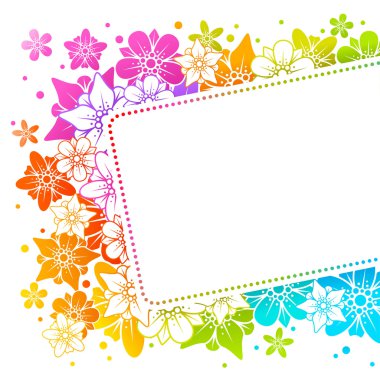 Floral colorful background 15 clipart