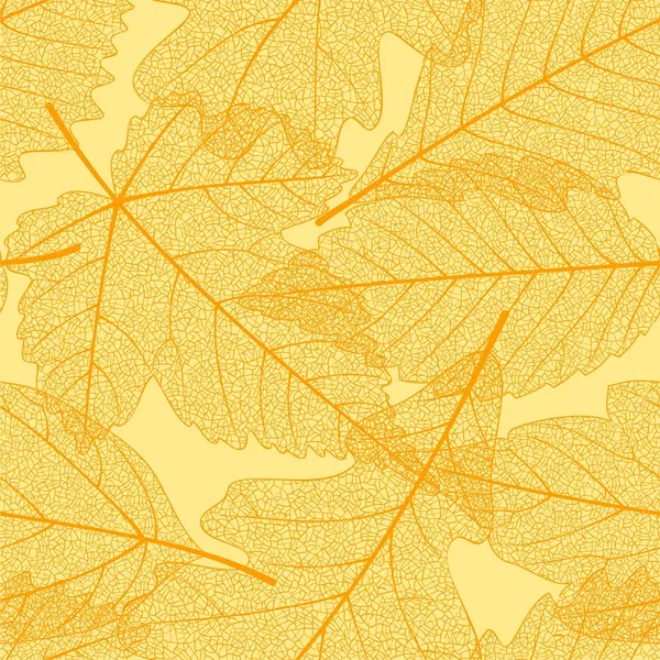 Modèle de feuilles d'automne sans couture — Image vectorielle