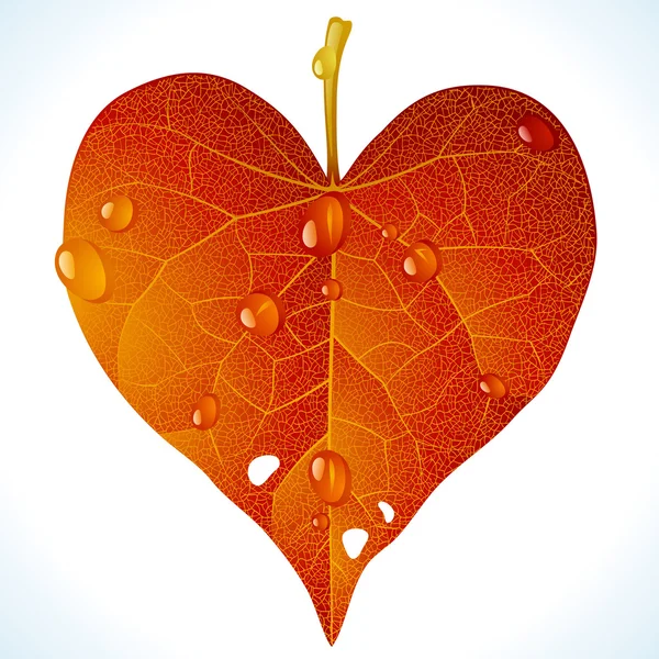 Autumnal love — Stock Vector