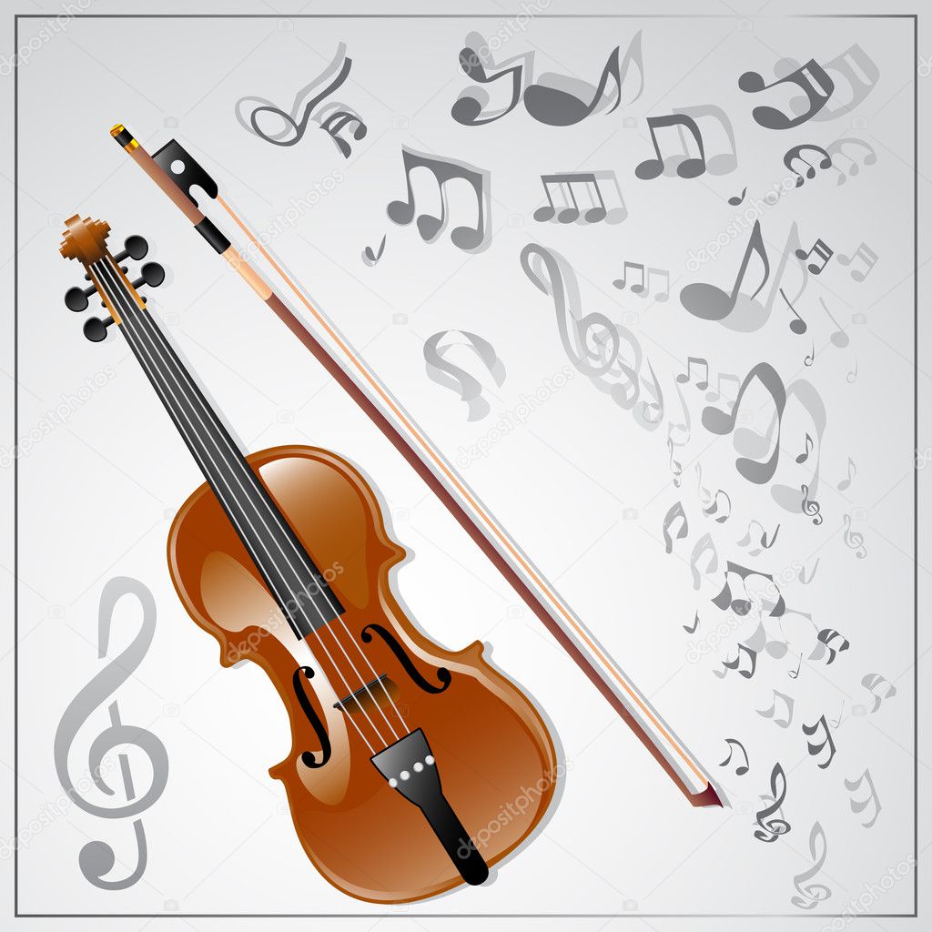 Violin. Musical background