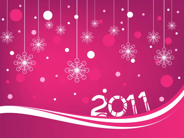 Felice anno nuovo 2011 — Vettoriale Stock