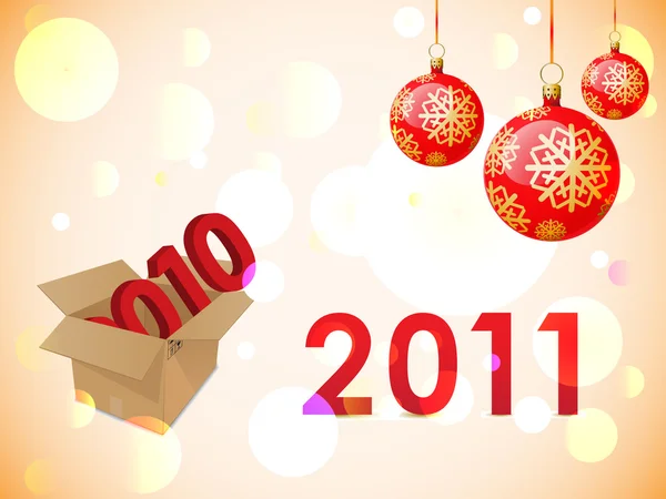 2011 nytt år kort — Stock vektor