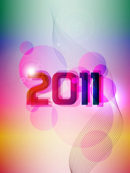 Nuevo año 2011 — Vector de stock