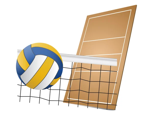 Elementos de diseño de voleibol — Vector de stock
