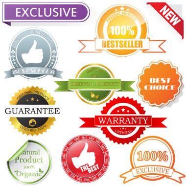 Vector labels set clipart