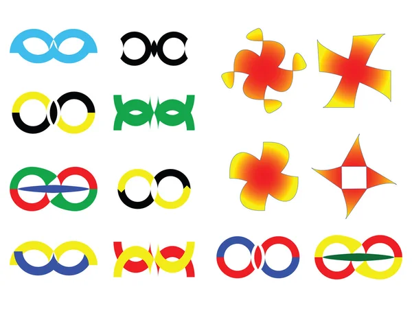 Logos collection contre blanc — Image vectorielle