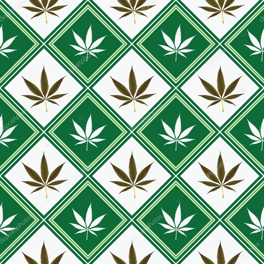 Cannabis seamless texture