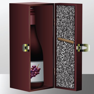 Wine box clipart