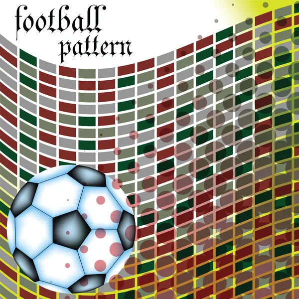 Abstraktes Muster im Fußball — Stockvektor