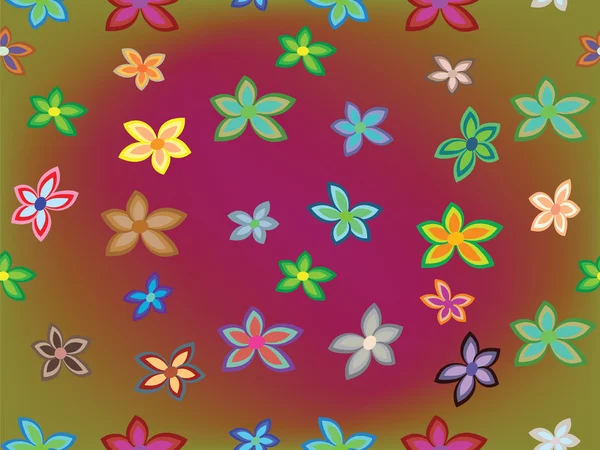 Безшовні квіти — стоковий вектор