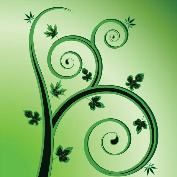 Groen ontwerp van planten — Stockvector