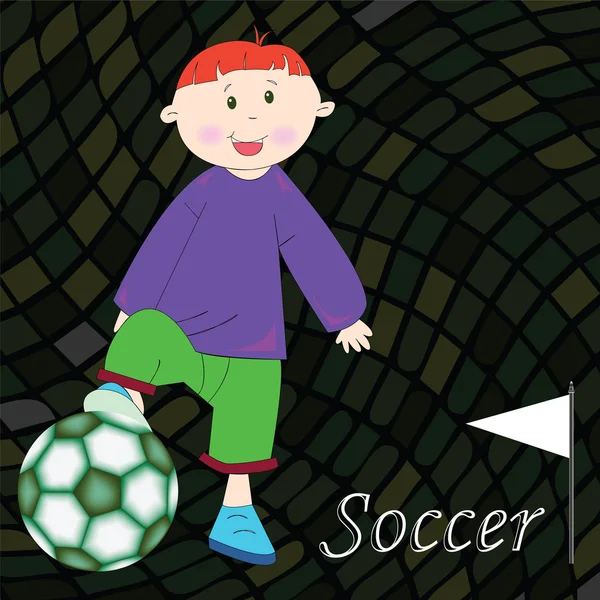 Soccer joueur arrière-plan — Image vectorielle