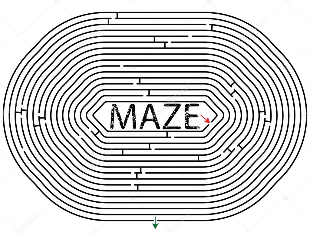 Rounded maze
