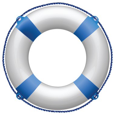 Life buoy blue clipart