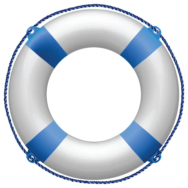 Life buoy blue — Stock Vector