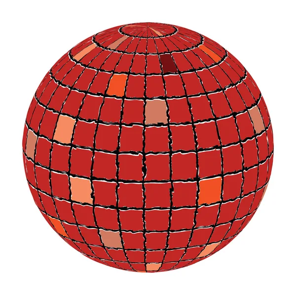 セラミック タイルの球 — ストックベクタ