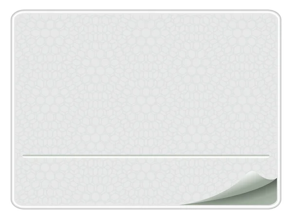 Прямоугольная Пустая Бумага Белом Фоне Абстрактная Векторная Иллюстрация — стоковый вектор