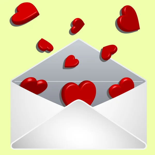 Envelope com amor —  Vetores de Stock