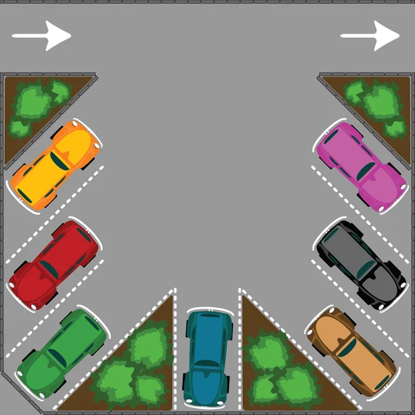 Parkování pro auta — Stockový vektor