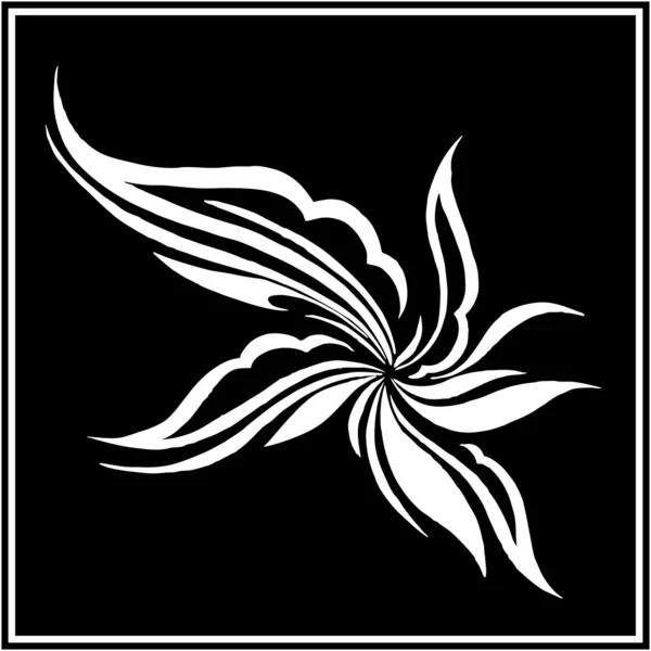 抽象的なベクトルの花 — ストックベクタ
