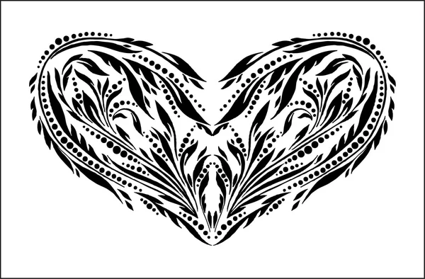 Dekorativ hjärta — Stock vektor