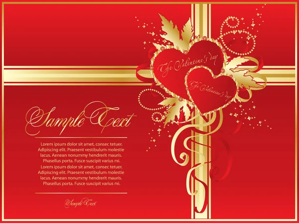 Valentine rouge pour le design — Image vectorielle