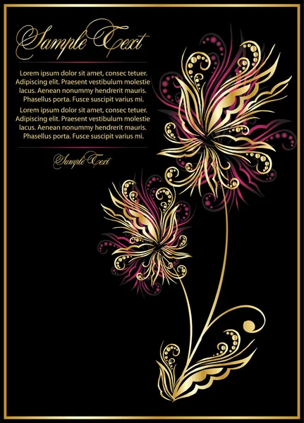 Fleur décorative pour la conception — Image vectorielle