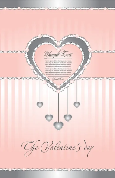 Greeting valentine illustration — Stock Vector