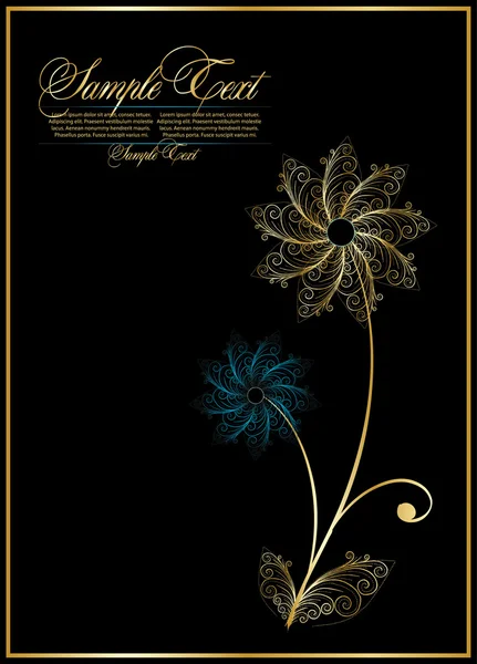 Elegancia flor abstracta — Archivo Imágenes Vectoriales