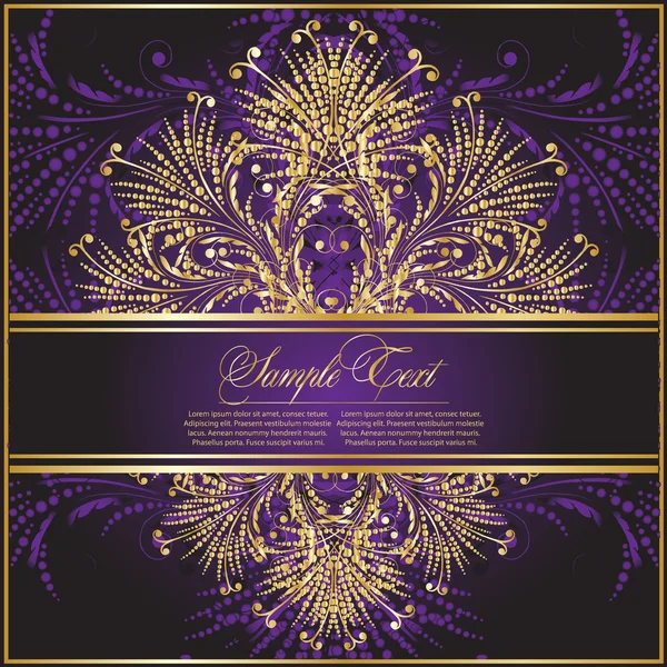 Violet decorative illustration — Stock Vector