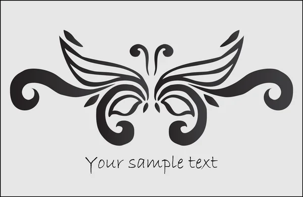 Papillon stylisé abstrait — Image vectorielle