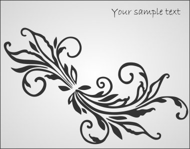 Art floral design element clipart