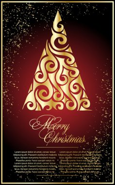 arka plan ile dekore edilmiş xmas ağacı