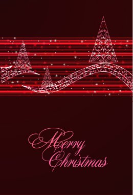 Decorative red christmas background