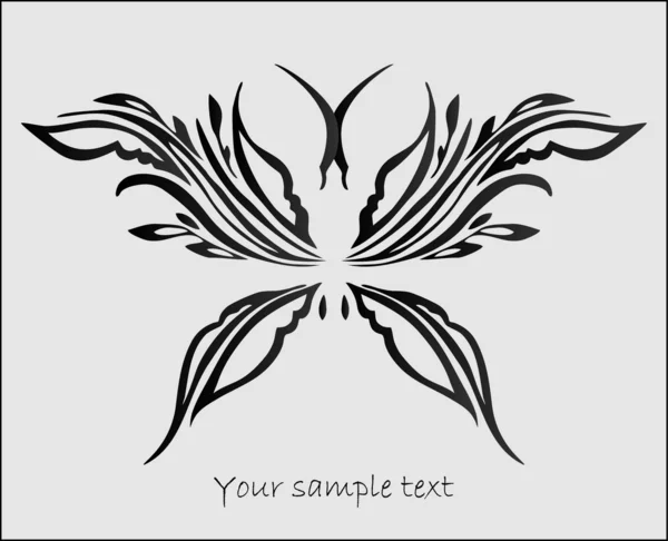 Абстрактная стилизованная бабочка — стоковый вектор