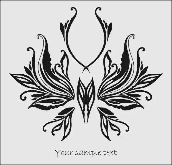 Mariposa abstracta para el diseño — Vector de stock