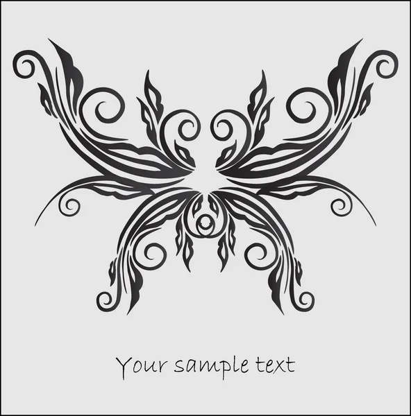 抽象的な装飾的な蝶 — ストックベクタ