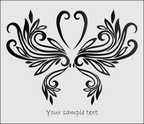Mariposa estilizada abstracta — Vector de stock