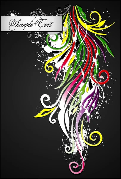 Astratto colorato sfondo floreale vettoriale illustrazione — Vettoriale Stock