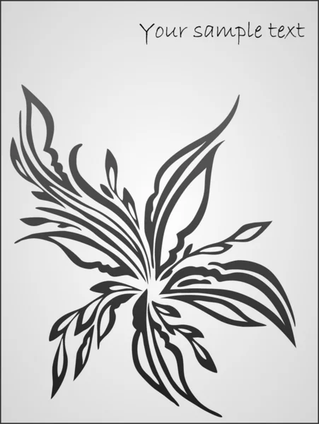抽象的なファンタジーの花 — ストックベクタ