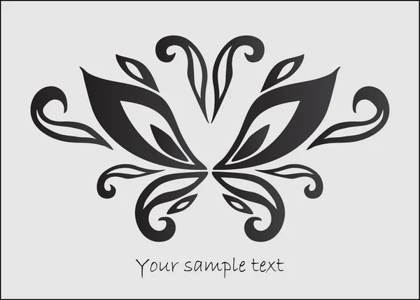Art papillon floral — Image vectorielle