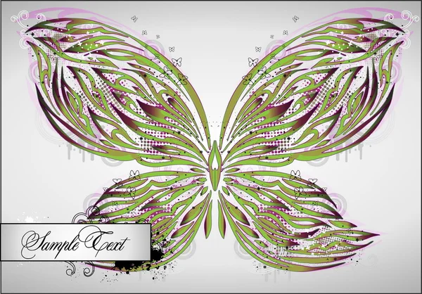 Beau fond abstrait avec papillon — Image vectorielle