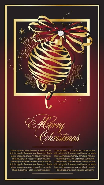 Illustration carte postale de Noël — Image vectorielle