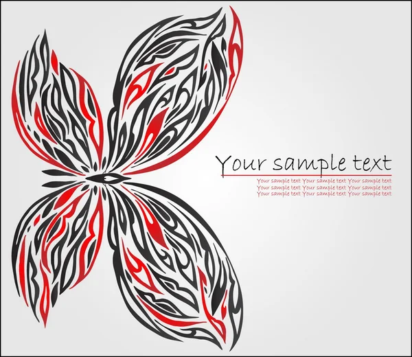 Papillon décoratif — Image vectorielle