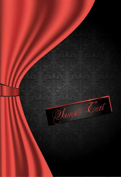 红色窗帘背景 — 图库矢量图片